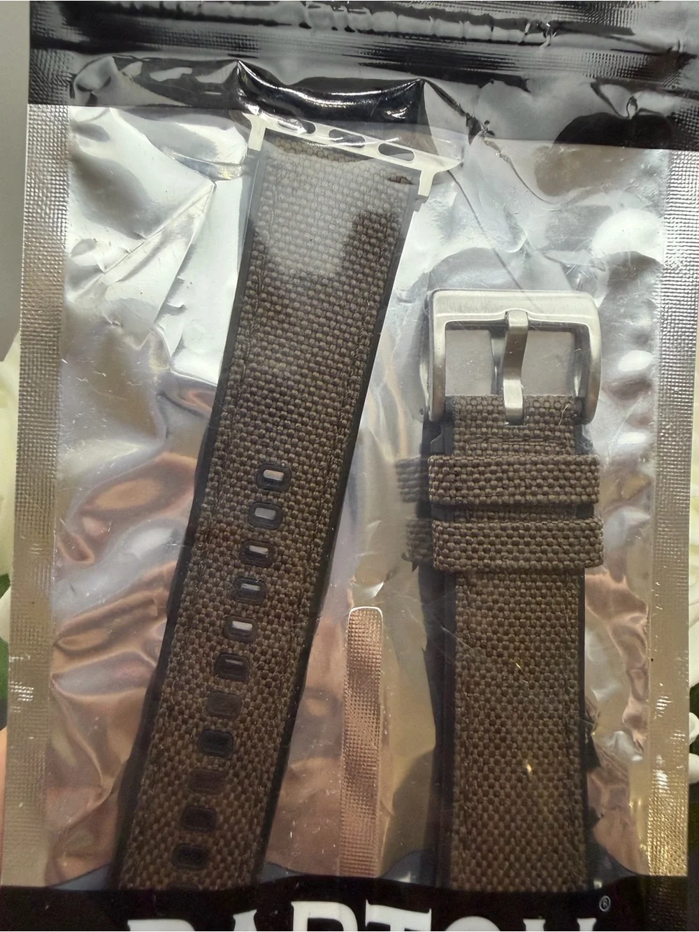 Barton Watch Bands Brown Nylon Replacement Strap